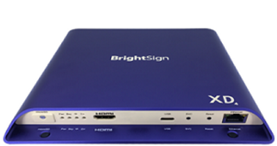 Brightsign XD1034 mediaplayer van zwart-av