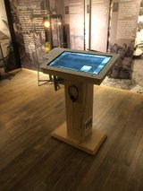 interactieve kiosk van MDF in Herinneringscentrum Westerbork